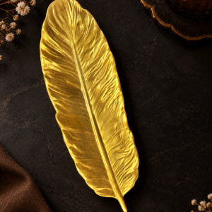 Golden Feather Trinket Tray ✨